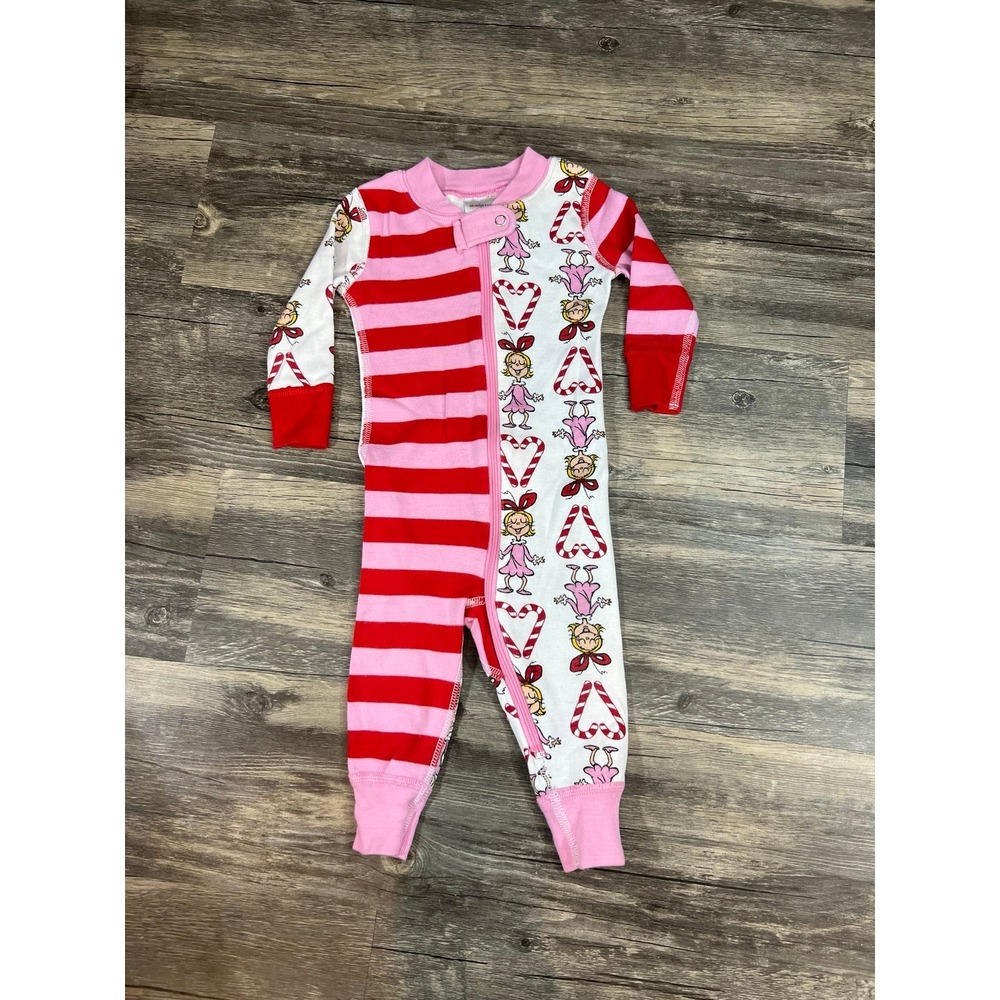 Hanna Andersson Dr. Seuss Grinch X Cindy Lou Who Infant 3-6 months Pajamas